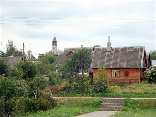 Kalveliai. In the village 