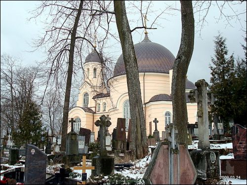  - Cerkiew cmentarna Św. Eufrozyny. Cmentarz i cerkiew