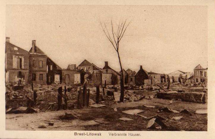 Brest.  Town photos from 1915-1918