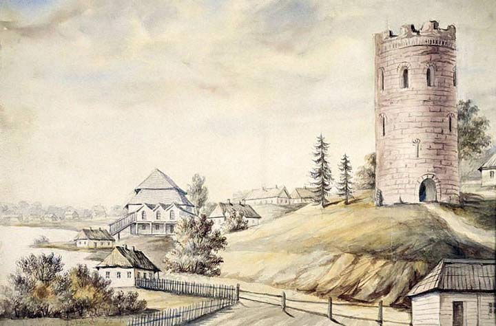 Камянецкая вежа на малюнку Напалеона Орды