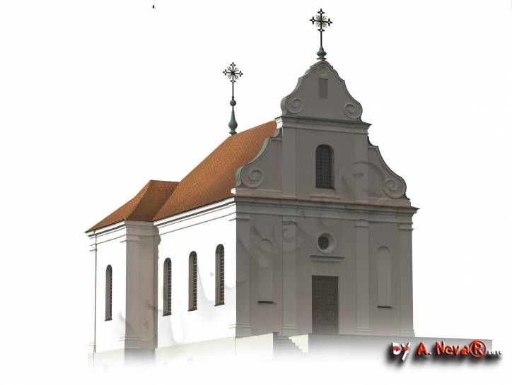 Łunin. Catholic church 