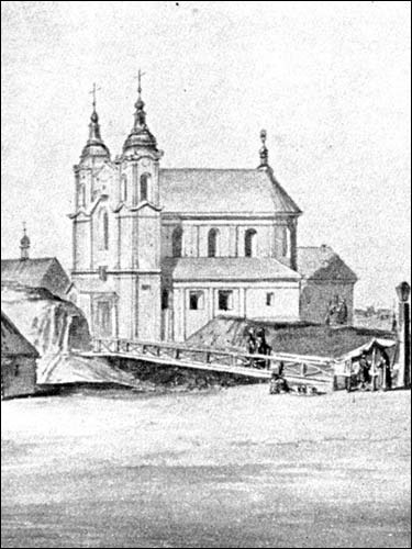 Mahiloŭ. Catholic church of St. Francis Ksaver and the Monastery of Jesuits