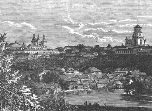 Mahiloŭ. Catholic church of St. Francis Ksaver and the Monastery of Jesuits