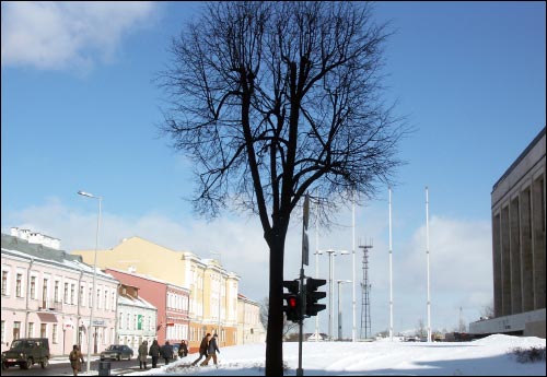 Minsk. Catholic church and the Monastery of Dominican