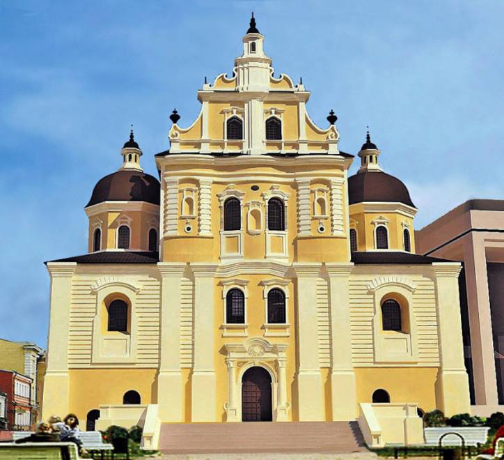 Minsk. Catholic church and the Monastery of Dominican
