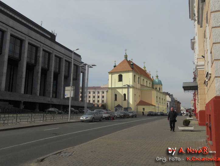 Minsk. Catholic church and the Monastery of Dominican