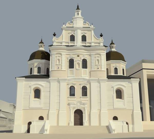 Minsk. Catholic church and the Monastery of Dominican