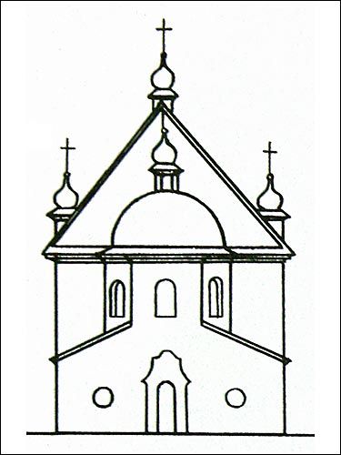 Niasviž.  Catholic church of St. Michael the Archangel