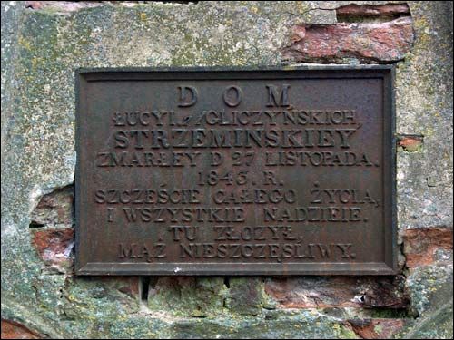  -   . DOM Łucyi z Gliczyńskich Strzemińskiey (+1843)
