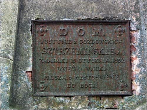  -   . DOM Justynie z Gozdowskich Strzemińskiey (+1852)