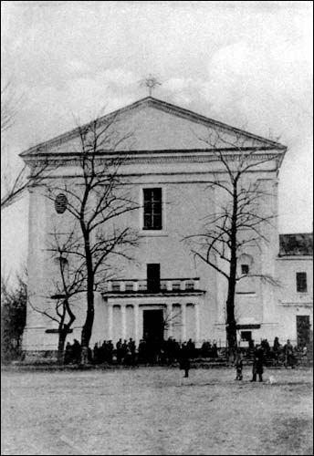 Połack.  Catholic church and Monastery of Dominican