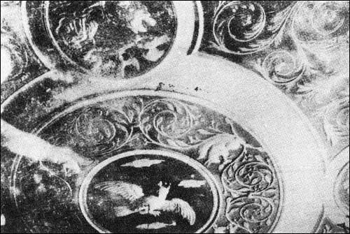  - Zespół pałacowo-parkowy Brzostowskich. Fragment plafonu