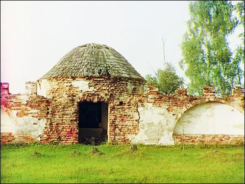  - Cerkiew Podwyższenia Krzyża Świętego. Kaplica w ogrodzeniu. S.M. Prakudzin-Górski, 1912 r
