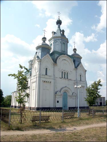 Агульны выгляд Кривошин. Церковь Покрова Пресвятой Богородицы