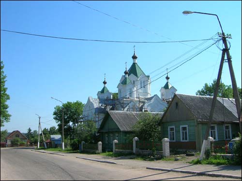 Biešankovičy. Town streets 
