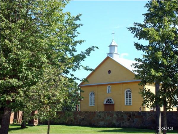 Želva. Catholic church of St. Ignatius of Loyola