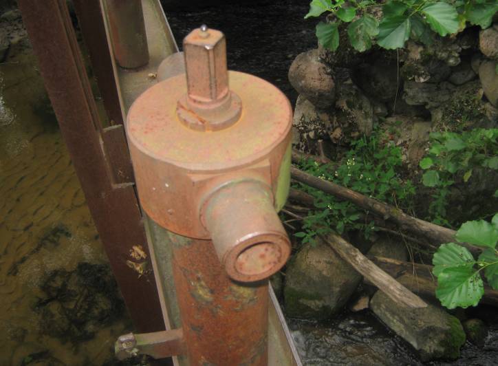 Łaŭskija. Water-mill (ruins)