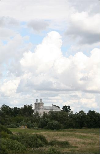  - Catholic church of the Holy Trinity. Church seen from the site of the ancient settlement