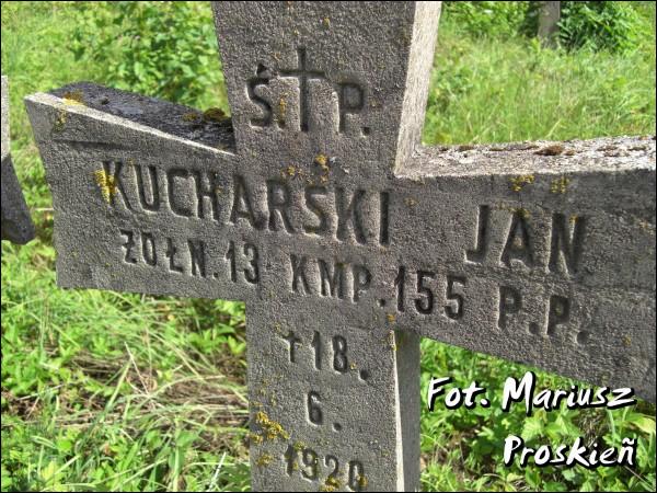 Kucharski Jan - szer. 155.p.p. pl. 18.VI.1920 Kobiaczyzna. Łużki. Kwatera żołnierzy polskich poległych w 1920r.