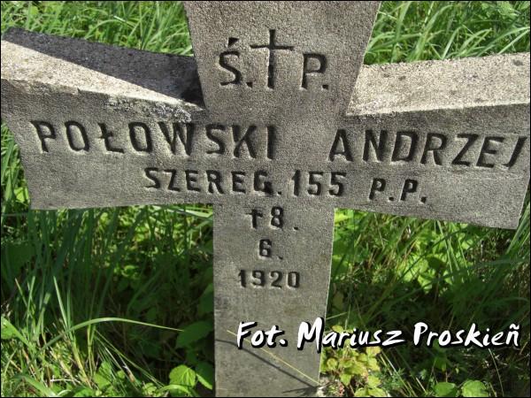 Łužki. Tomb of Polish soldiers died in 1920 