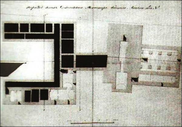  - Catholic church of Blessed Virgin Mary and the Monastery of Franciscan. Plan of the basement, 1835
