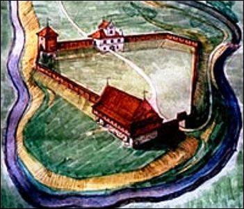 Videniškiai. Site of ancient castle 