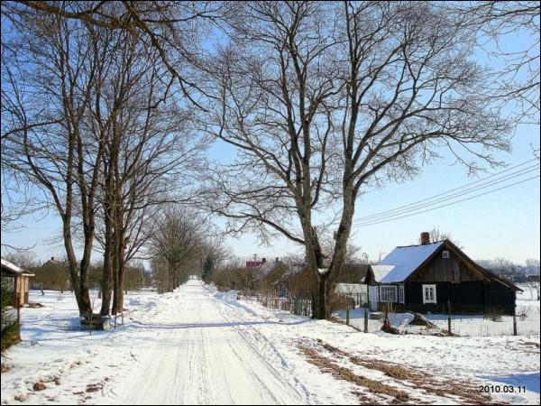 Gudulinė. In the village 