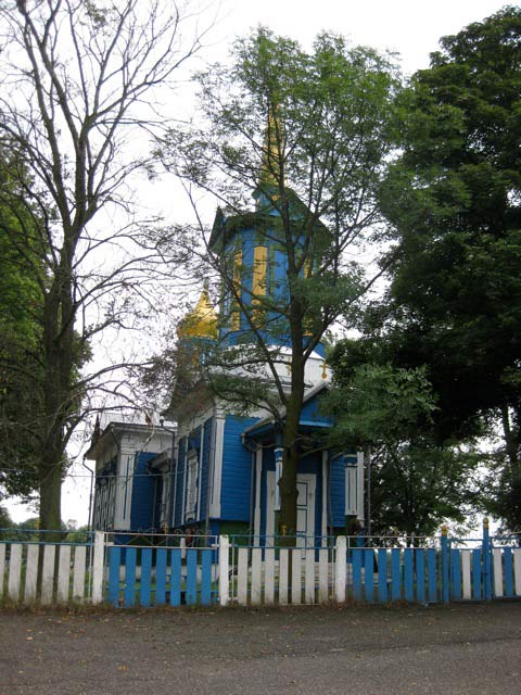  - Orthodox church of the Birth of the Virgin. View from the road (08/2009)