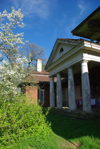  - Zespół dworsko-parkowy Platterów. Fasada parkowa, fragment