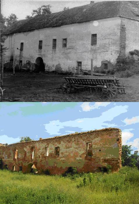 Halšany.  Castle of Sapieha, ruins