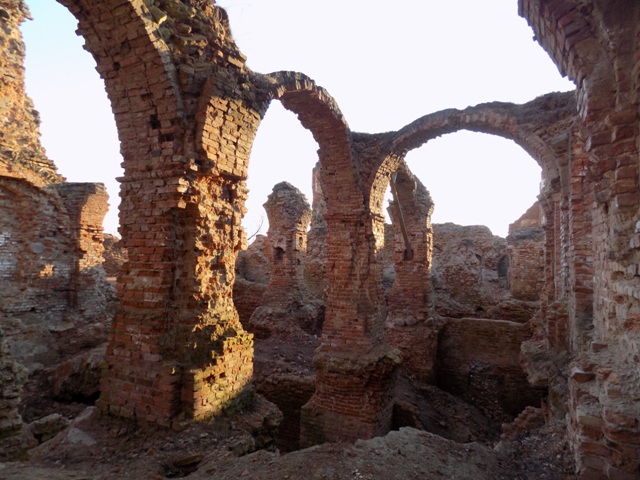 Halšany.  Castle of Sapieha, ruins