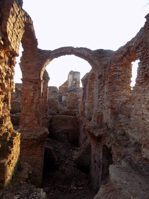 Halšany.  Castle of Sapieha, ruins