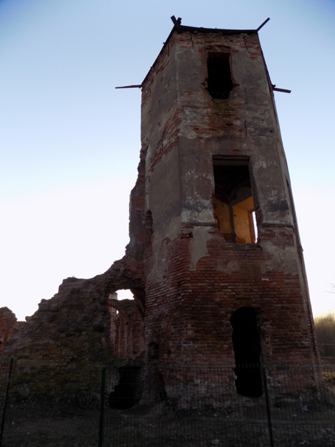 Halšany.  Castle of Sapieha, ruins