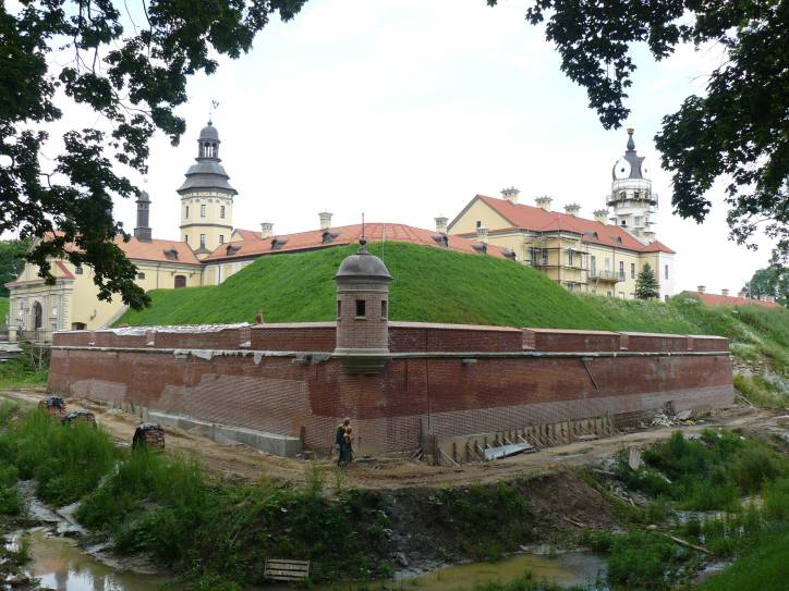 Niasviž. Radziwill castle. Reconstruction, 2008